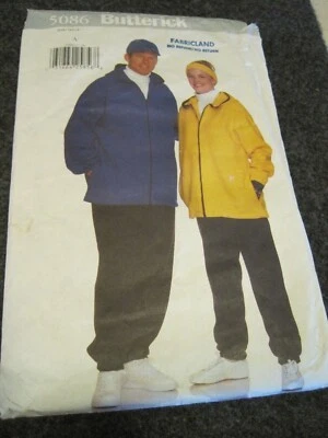 CHAQUETA PANTALÓN GORRA UNISEX... Vintage BUTTERICK 5086 Fácil Costura Patrón SIN CORTAR Foto 1 de 3