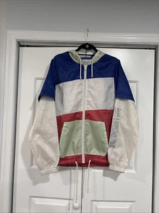 Billionaire boys club Zip Up Windbreaker Men’s Jacket Size M Red & Blue - Picture 1 of 12