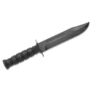 Fox Knives Brand Italy fixed blade knife carbon steel C70 Black Military grade - Picture 1 of 6
