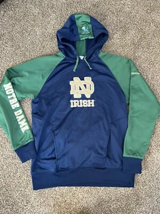 Columbia Notre Dame Fighting Irish Hoodie Größe Large marineblaugrün TOP - Bild 1 von 5