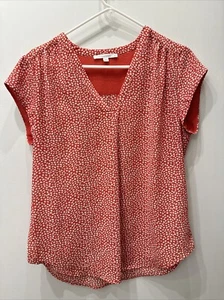 SCHÖN! Fun 2 Fun Damen Top Größe MED Orange Muster Ärmellos Oberteil - Bild 1 von 5