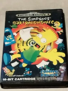 THE SIMPSONS BART'S NIGHTMARE SEGA MEGADRIVE MEGA DRIVE - Picture 1 of 3