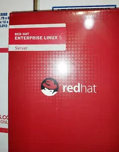 NEW RED HAT ENTERPRISE LINUX 5 SERVER RHF0373US-R1 for PC x86 AMD 64 INTEL 64 - Picture 1 of 8