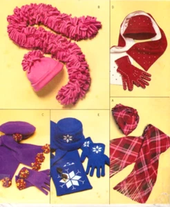 Butterick BP 375 ~ Misses Hats, Scarves, Gloves ~ Fun Christmas Gifts - Picture 1 of 5