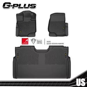 Fit For 15-24 Ford F-150 Super Crew Cab All Weather Floor Mats Black TPE Liners - Picture 1 of 13