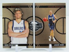 DIRK NOWITZKI/JASON KIDD 2008-09 TOPPS CO-SIGNERS GOLD PULL APART! #188/399!