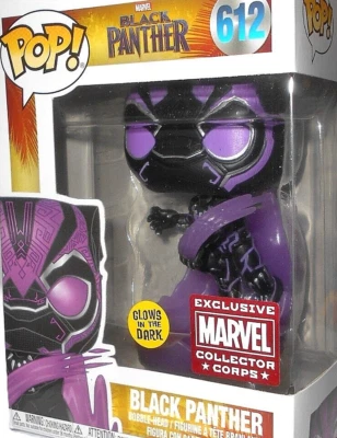Marvel Funko PANTERA NEGRA 612 cuerpo de coleccionistas de películas exclusivo Chadwick Boseman Foto 1 de 4