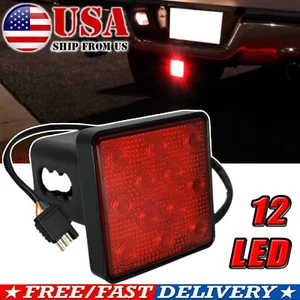2" 4 Way Trailer Tow Hitch Cover Light 15 Led Light Stop Tail Light Brake Light - Foto 1 di 7