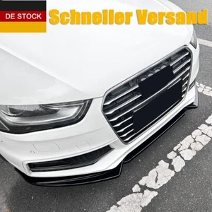 Kit de labio divisor de parachoques delantero para Audi A4 S4 B8.5 S Line 2013-2016 negro - Imagen 1 de 11