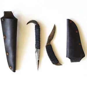 ODINSOWNBLADEWORKS custom Messer-Set handmade forged Dagger & Pikal blade  - Bild 1 von 1