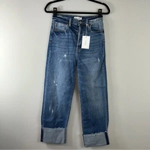 Jeans papà violoncello super alti effetto invecchiato taglia 5 - Foto 1 di 12