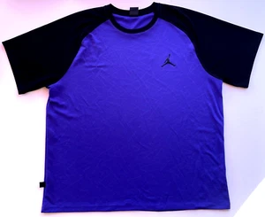 Camiseta Nike Air Jordan XXL para hombre púrpura manga corta logotipo de vuelo - Imagen 1 de 6