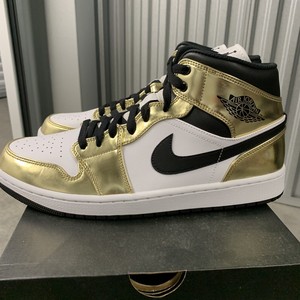 Las mejores ofertas en Jordan 1 Mid se Negro Dorado | eBay