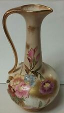 Royal Bonn Florals Moriage Gold Relief Gild Ewer Pitcher Signed Franz Mehlem