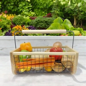 Large Garden Harvest Basket: Premium Vegetable Hod for Gardeners - Rotating H... - Picture 1 of 1