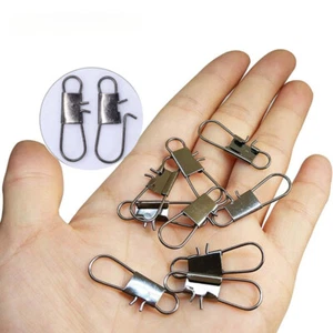 200PCS Fishing Snap Clip Interlock Safety Snaps Quick Change Fishing Connector - Picture 1 of 7