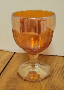 Vaso de agua vaso de carnaval vintage caléndula de 5 3/8 - Imagen 1 de 5