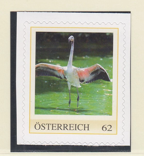 Austria Marca Personalizada Pájaros Flamencos Rosa (MNH) Foto 1 de 1