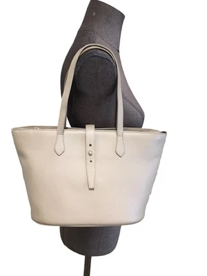 Superbe Et Authentique Sac Cuir Gris Clair Renouard  - Photo 1/4