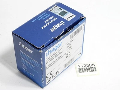Hager Schakelklok 12-24V Wochenschaltuhr EG103V 12780704 / Neu OVP - Image 1 of 3