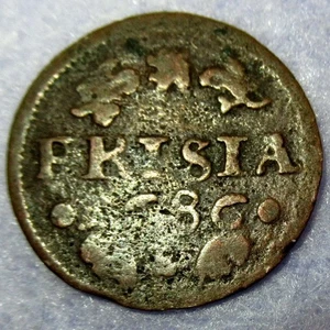 Early date 1686 New York Penny Colonial Copper Cent Friesland Mint Certificate - Picture 1 of 4