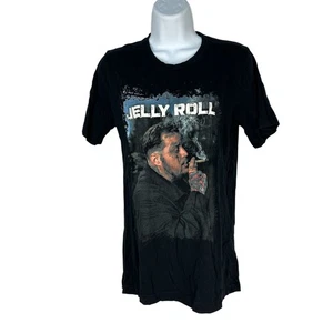Jelly Roll Black Graphic T-Shirt Smoking Design Size Small 100% Cotton Unisex - Picture 1 of 4