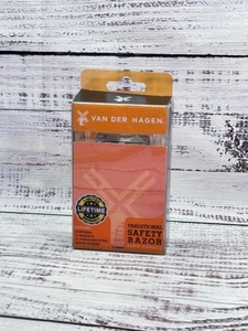 VTG Van Der Hagen Traditional Safety Razor includes 5 Blades NEW - Picture 1 of 2