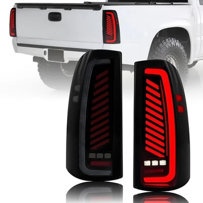 LED Tail Lights For 1999-2007 GMC Sierra 1500 2500HD 3500 99-02 Chevy Silverado - Image 1 of 4