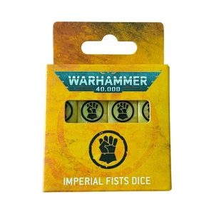 Imperial Fists Dice Set Sealed Warhammer 40K 16xD6 - Picture 1 of 6