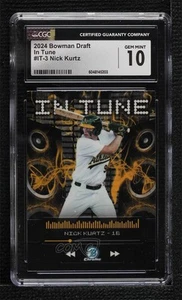 2024 Bowman Draft In Tune Nick Kurtz #IT-3 CGC 10 Gem Mint - Picture 1 of 3