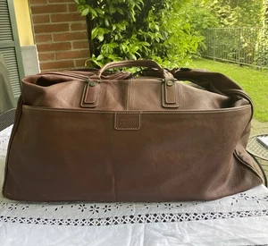 Borsone Viaggio Vintage In Pelle Gianfranco Ferrè - Foto 1 di 9