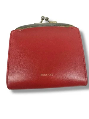 Cartera Monedero Vintage BUXTON Cuero Genuino Bloqueo de Beso Cambio Moneda ¡Excelente! Foto 1 de 4