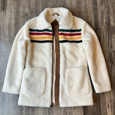 Chaqueta Pendleton Mujer Glacier Sunset Sherpa Marfil Talla XS Extra Pequeña Foto 1 de 4