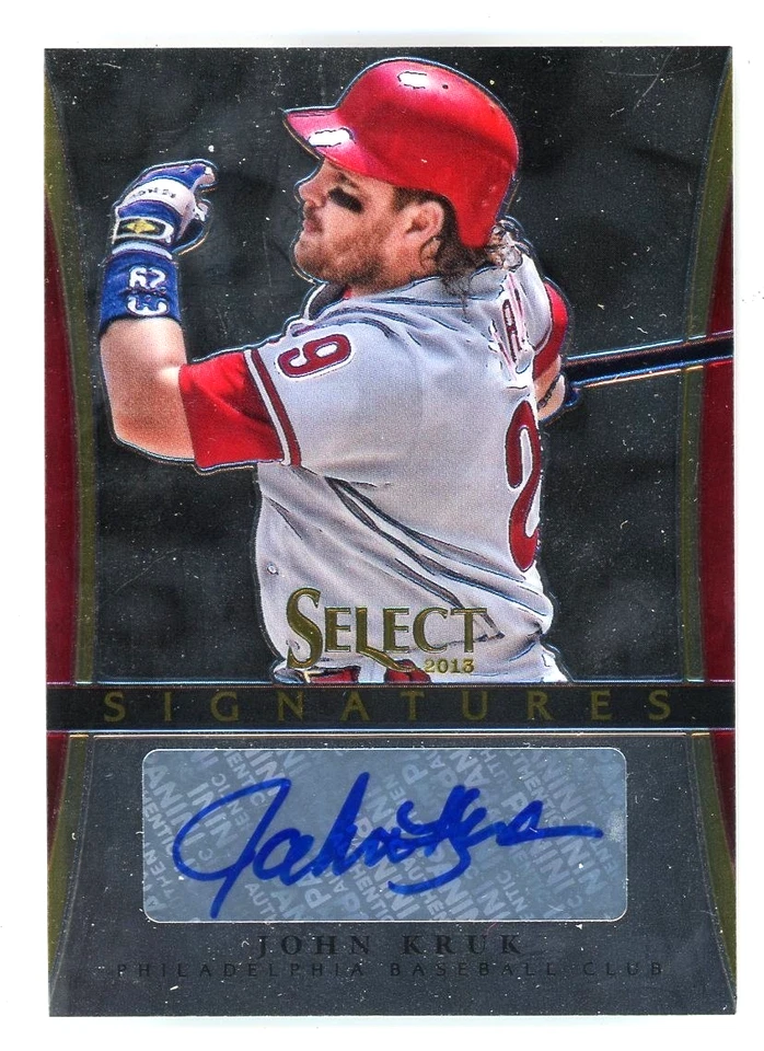 2013 Panini Select JOHN KRUK Philadelphia Phillies AUTO Insert - Image 1 of 1
