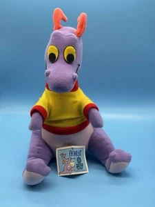 1982 Vintage Figur lila Drache Plüsch von Walt Disney World Epcot mit Etikett - Bild 1 von 6