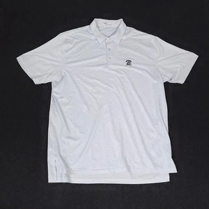 Peter Millar Summer Comfort Polo Shirt Men XL White Happy Gilmore Chubbs Shooter - Picture 1 of 16