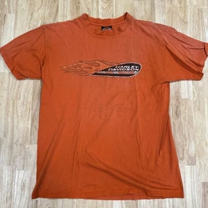Vintage ORANGE HARLEY DAVIDSON FREMONT CALIFORNIA 1997 Shirt - Picture 1 of 7