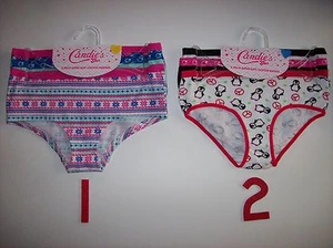 Candie's Underwear Underpants Girls Select  XS S M L XL Holiday Penguin NIP  - Picture 1 of 9