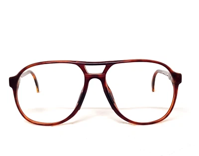 Vtg 80s Aviator pilot Zeiss 2078 8300 Eyeglasses tortoise red Eyewear Germany - Image 1 of 4