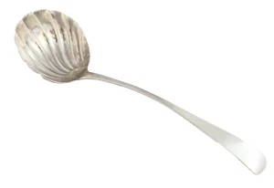 Cucharón de sopa georgiano 1816 Exeter George Turner Sterling con tazón de 10" - Imagen 1 de 4