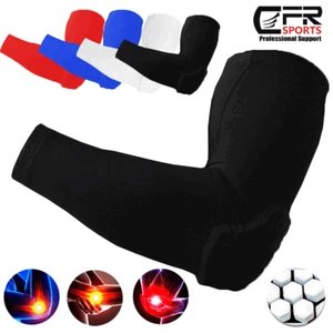 Compression Sleeve Arm Elbow Support Brace Joint Honeycomb Pad Arthritis Fitness - Picture 1 of 19