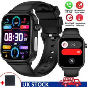 2025 Smart Watch For Men/Women Waterproof Smartwatch Bluetooth iPhone Samsung UK - Picture 1 of 16