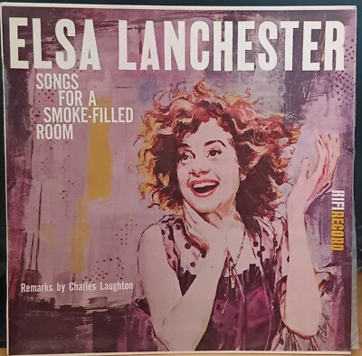 Elsa Lanchester - Songs For A Smoke-Filled Room - LP record VG+, cover VG - Image 1 of 3