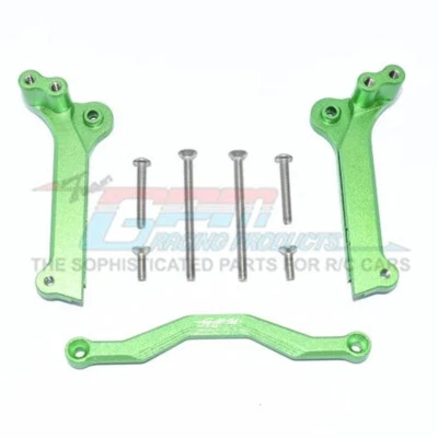 GPM Racing Aluminum Front Shock Mount (9Pcs) Set Green : Maxx - Image 1 of 4