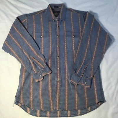 VINTAGE Chaps Ralph Lauren Button Down Shirt Mens Medium Aztec Southwest Faded - Image 1 of 4