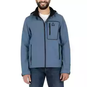 Gerry Softshell Removeable Hood Heavyweight Jacket Blue Men's Sz M NWT - Picture 1 of 10