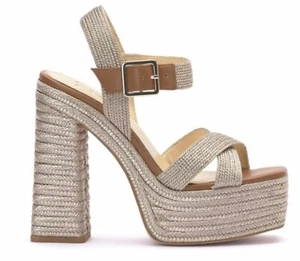 Jessica Simpson Womens Brycen Platform Sandal, Platino, Size 9 M, with box! - Picture 1 of 4