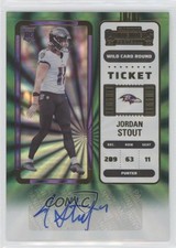 2022 Panini Contenders Ticket Wild Card Round Jordan Stout #214 Rookie Auto RC