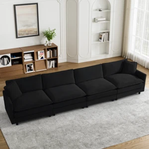 Modern Oversized 2-4 Seater Modular Deep Seat Sectional Sofa for Living Room - Picture 1 of 54