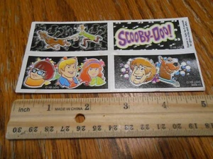 Scooby-Doo Sticker Sheet GLOW IN THE DARK (4 STICKERS) Pre-owned - Picture 1 of 8